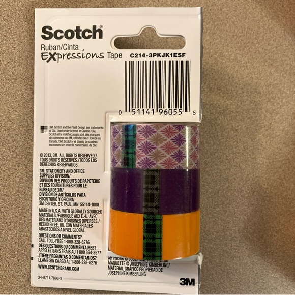 Scotch Expressions Josephine And Kimberling Tape Pack Lot Of 6 - Picture 4 of 4